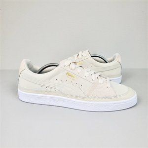 NWOT Puma Whisper White Suede Skate Premium Sneakers Men’s Size 10